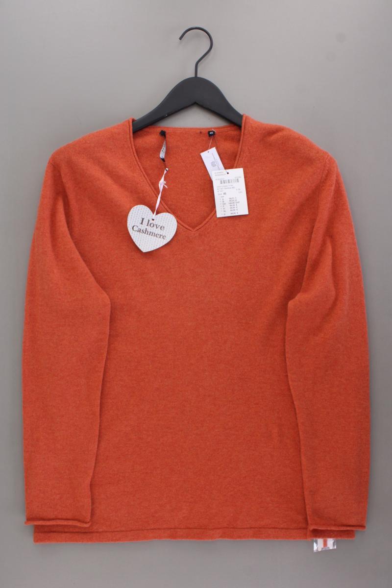 CLARINA Cashmerepullover Gr. 46 neu mit Etikett Neupreis: 99,99€! orange