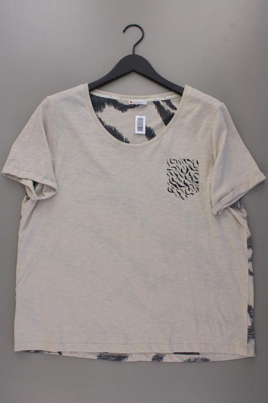 Street One T-Shirt Gr. 48 Kurzarm creme