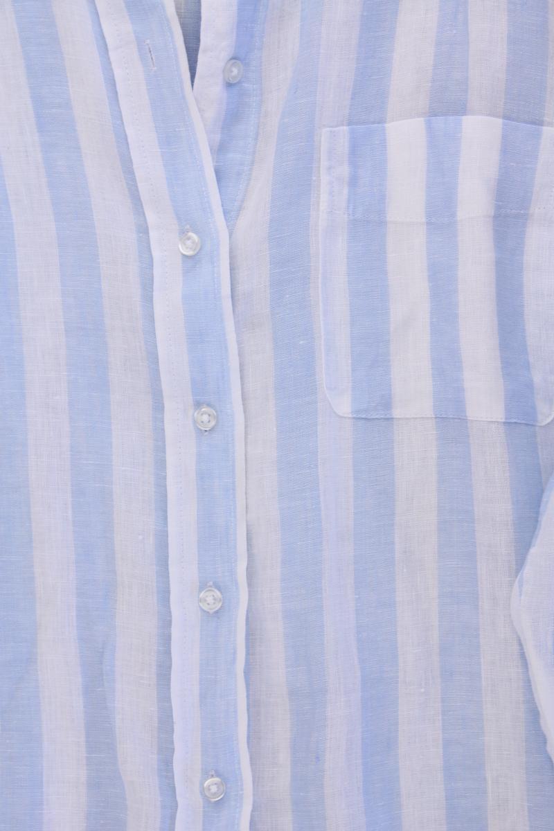 H&M Oversize Leinenbluse Gr. XS gestreift neuwertig Langarm blau