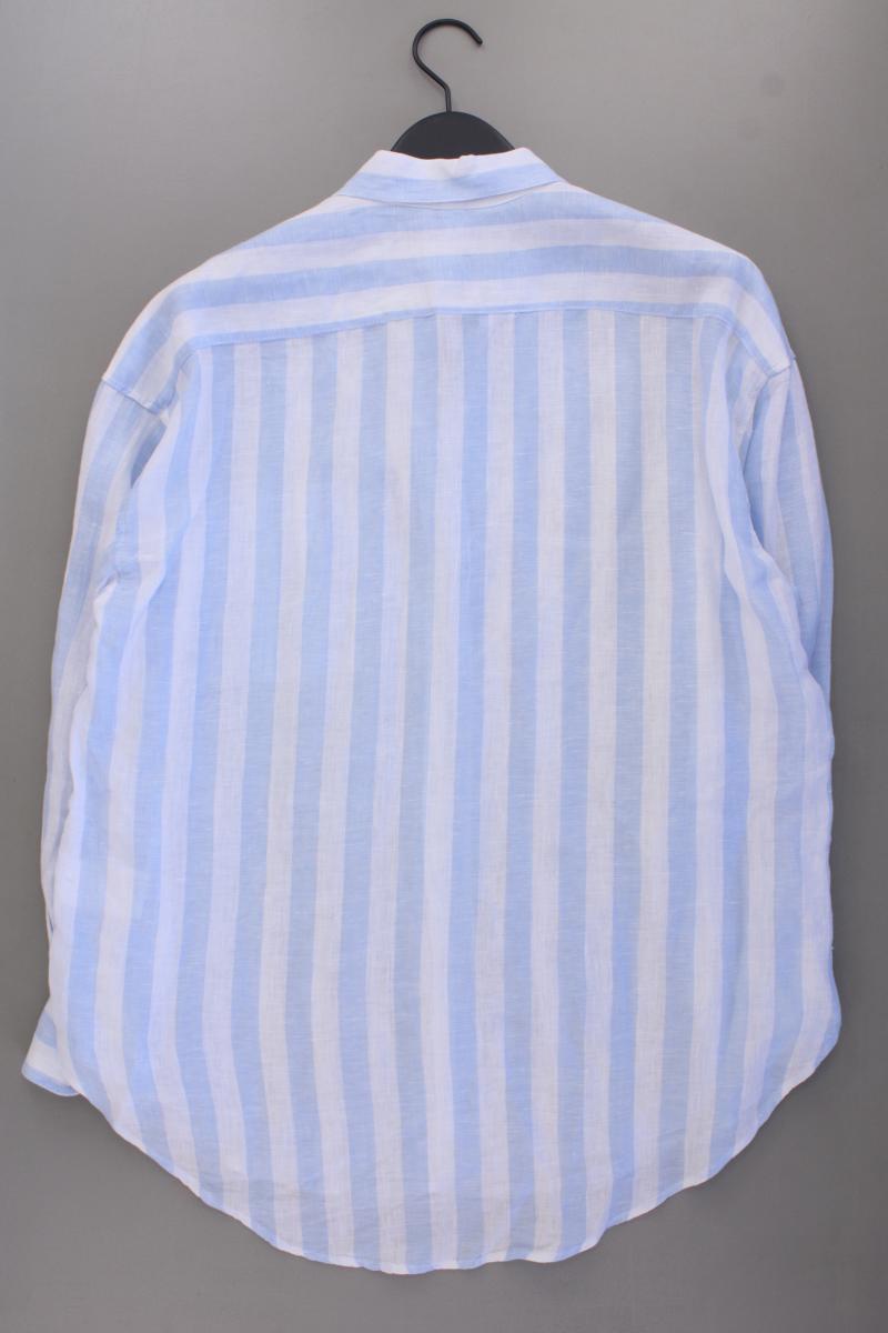 H&M Oversize Leinenbluse Gr. XS gestreift neuwertig Langarm blau