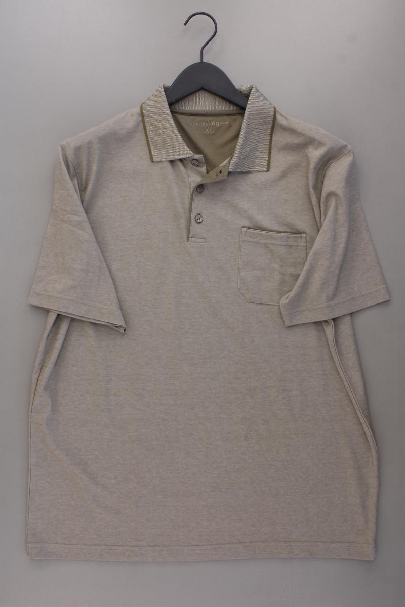 Charles Vögele Poloshirt für Herren Gr. XL neuwertig Kurzarm braun