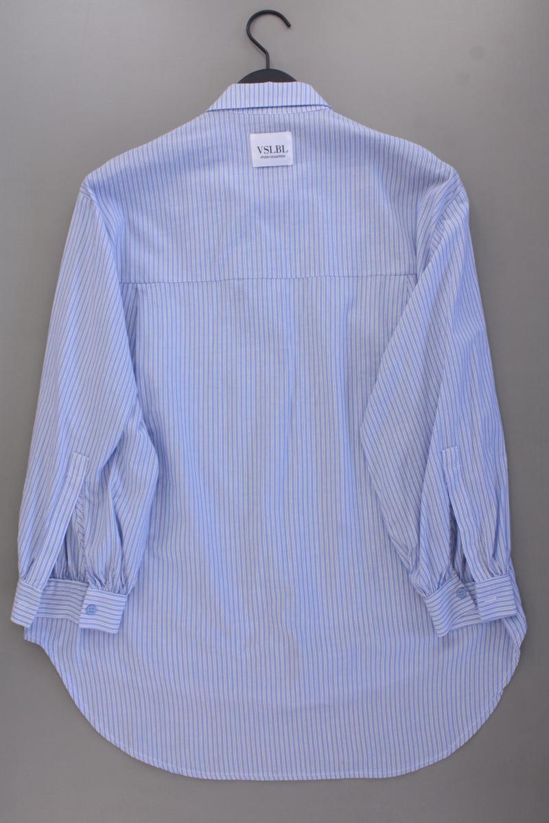 Villa Sophie Label Langarmbluse Gr. S/M gestreift blau aus Baumwolle