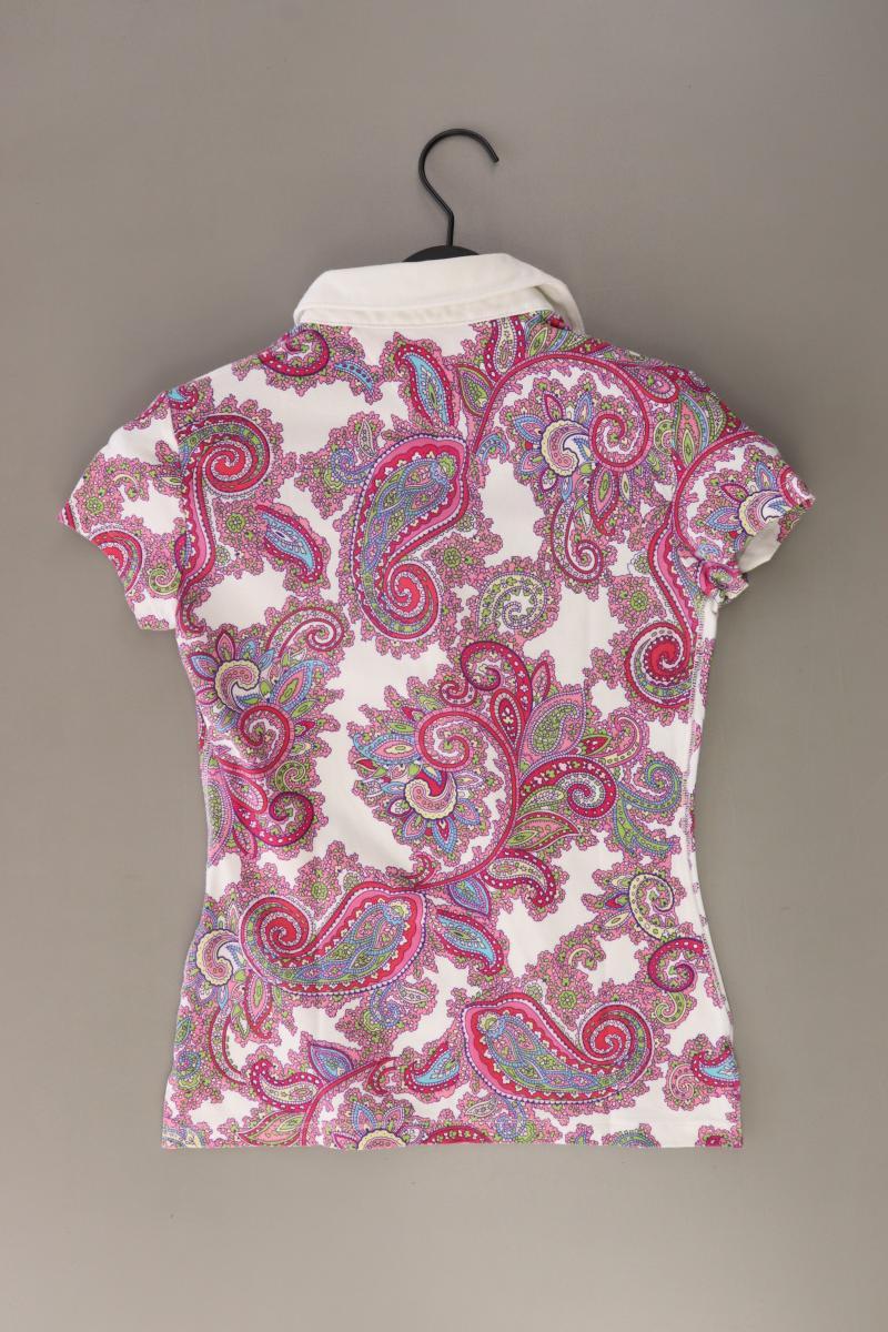 Tommy Hilfiger Poloshirt Gr. S mit Paisleymuster Kurzarm rosa aus Baumwolle