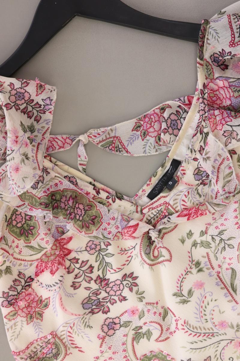 Saint Tropez Y2K Vintage Top Gr. S mit Paisleymuster creme aus Polyester