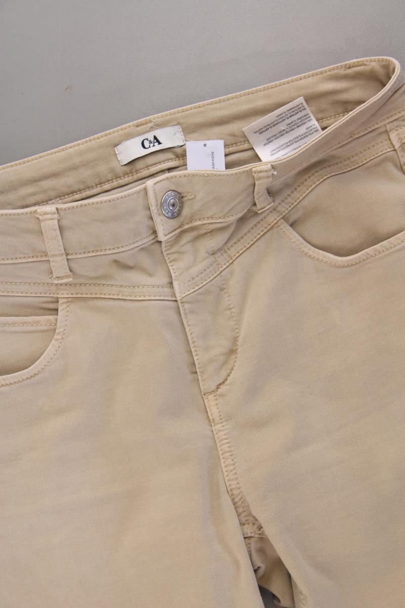 C&A Hose Gr. 36 creme aus Baumwolle