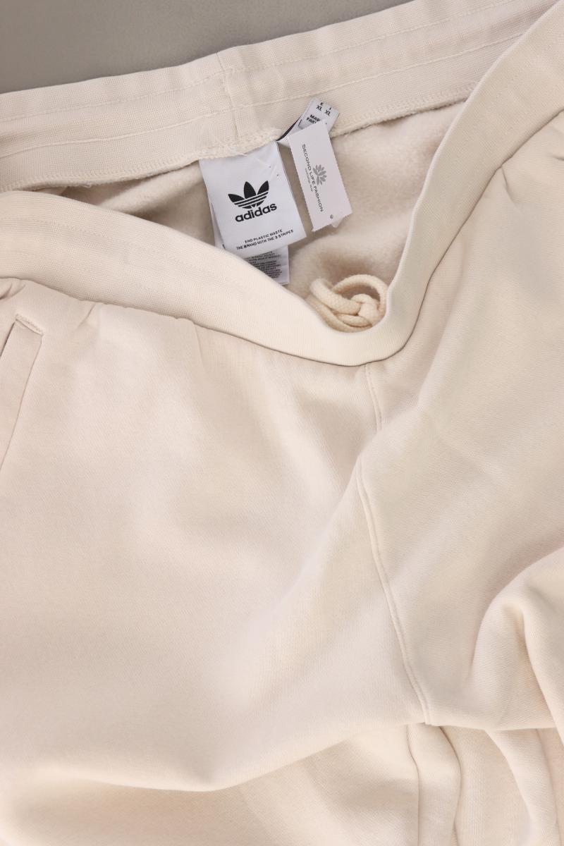 Adidas Jogginghose für Herren Gr. XL creme aus Baumwolle