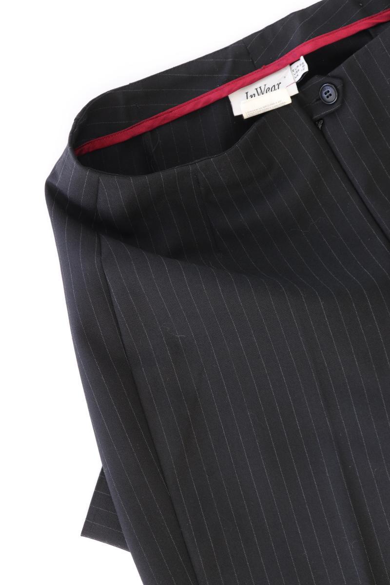 Inwear Anzughose Gr. 38 gestreift Vintage schwarz aus Polyester