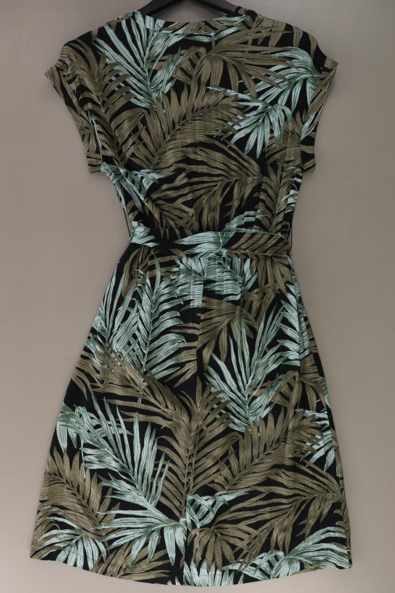 H&M Maxikleid Gr. 36 Kurzarm grün aus Baumwolle