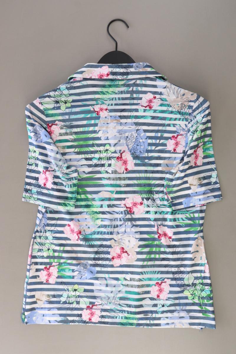 Rabe Poloshirt Gr. 40 gestreift Kurzarm mehrfarbig aus Baumwolle