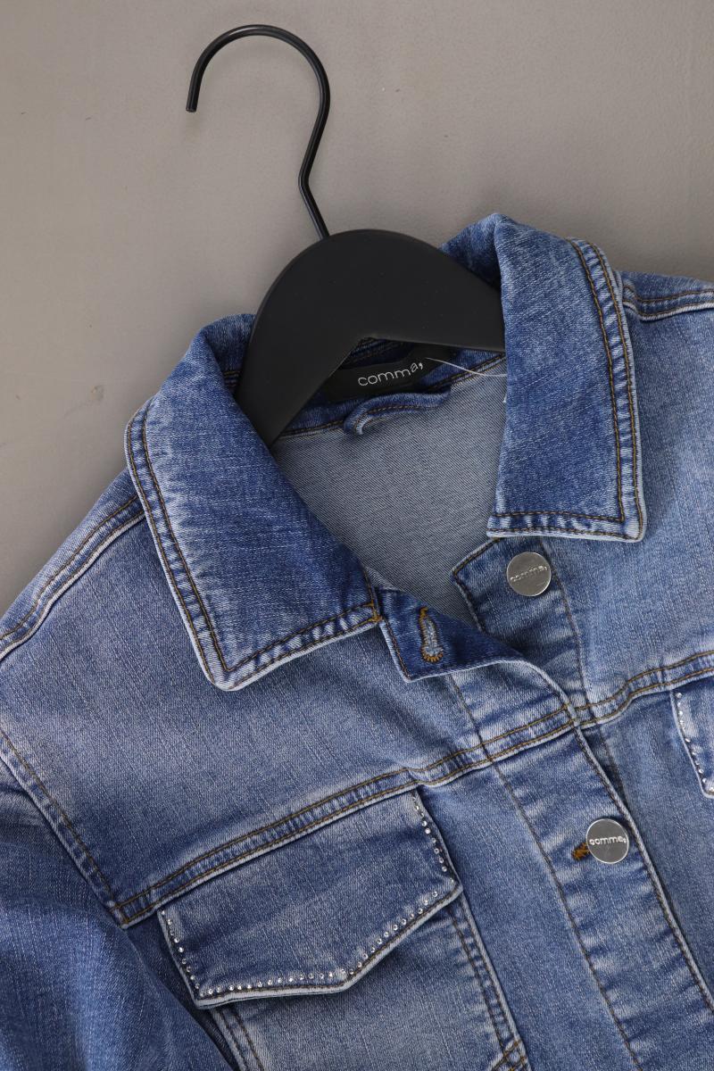 comma, Jeansjacke Gr. 42 blau aus Baumwolle