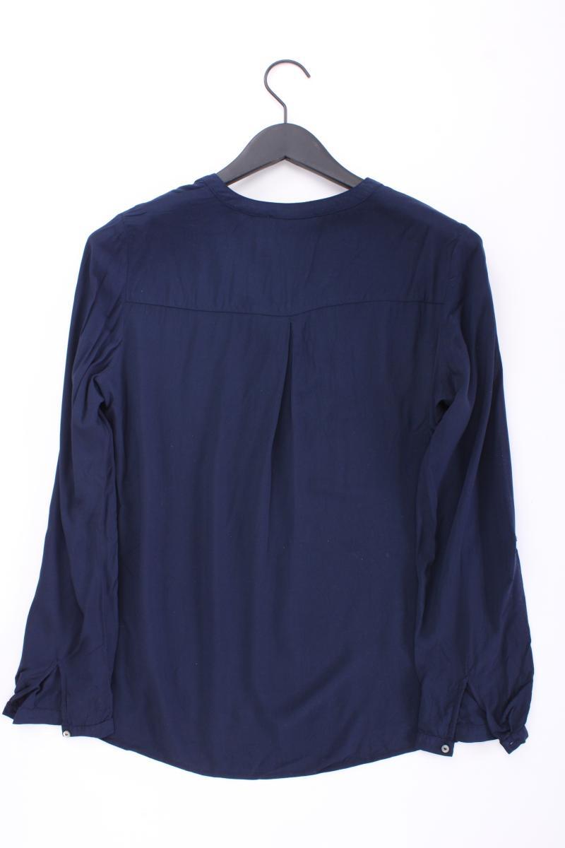 Esprit Langarmbluse Gr. 38 blau aus Viskose