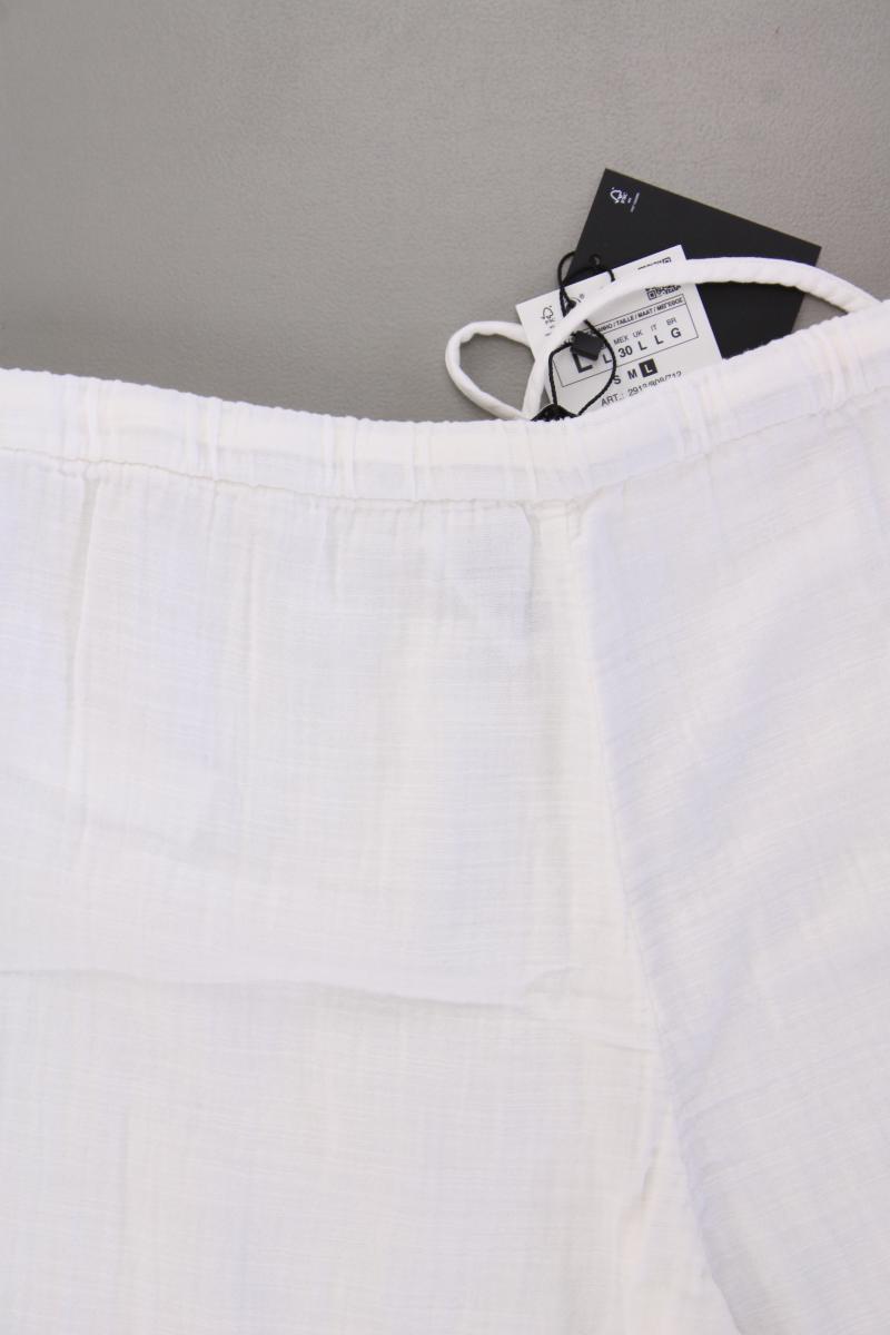 Zara Hose Gr. L neu mit Etikett Neupreis: 25,95€! weiß aus Baumwolle