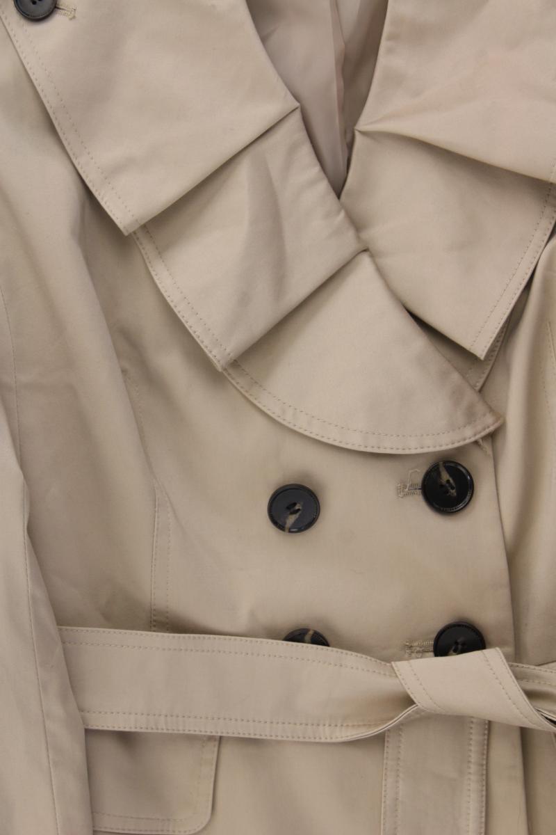 Esprit Collection Classic Jacke Gr. 40 mit Gürtel creme aus Baumwolle