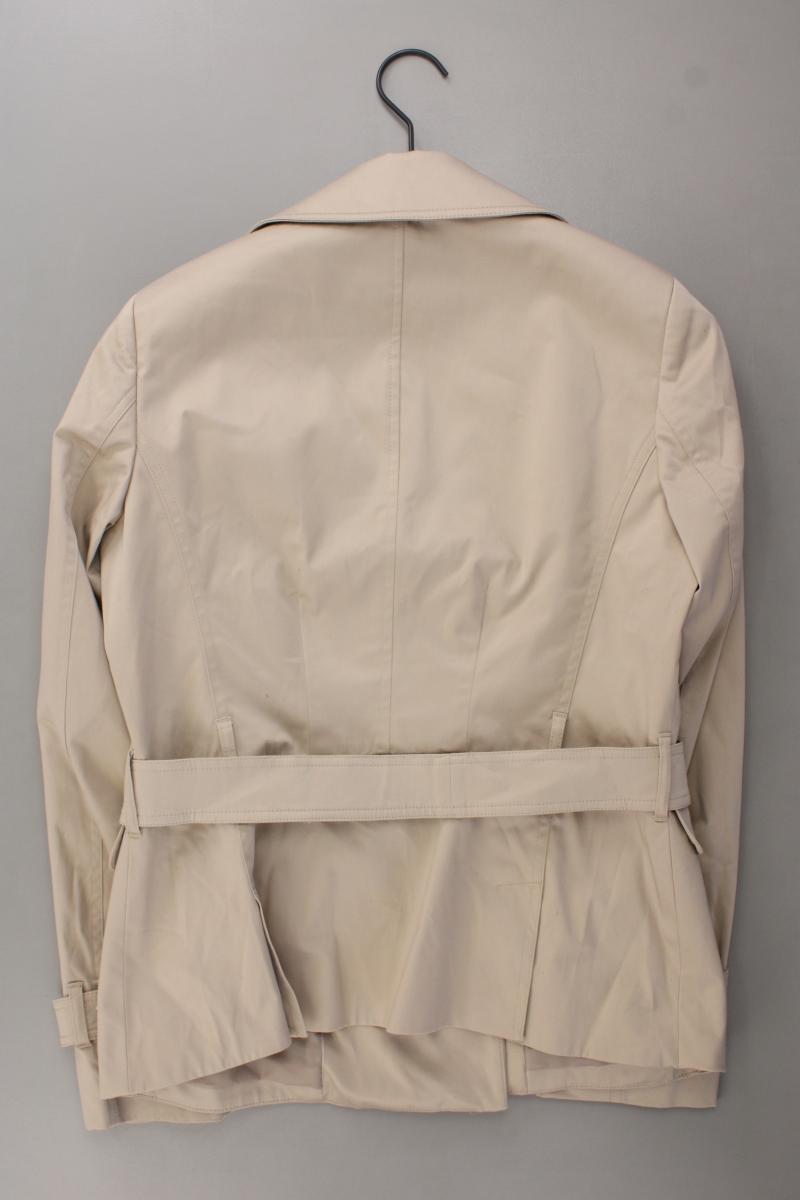 Esprit Collection Classic Jacke Gr. 40 mit Gürtel creme aus Baumwolle