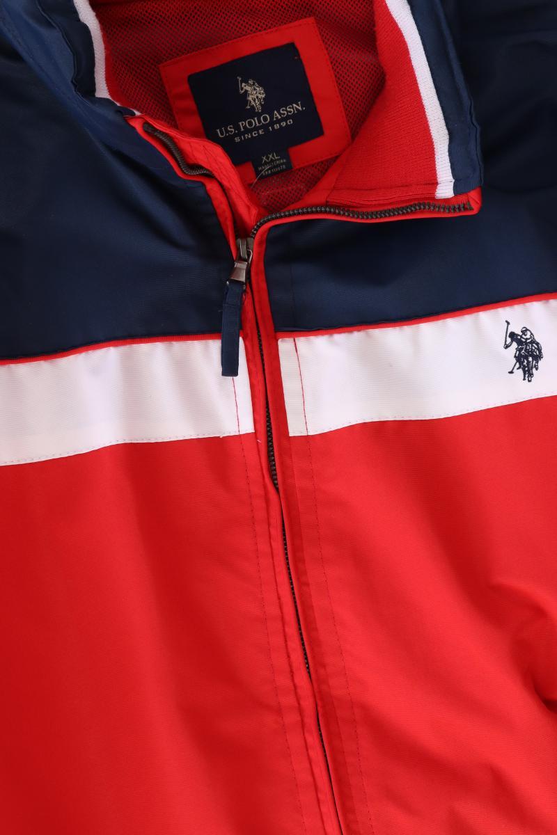 U.S. Polo Assn Lange Jacke für Herren Gr. XXL rot aus Polyester