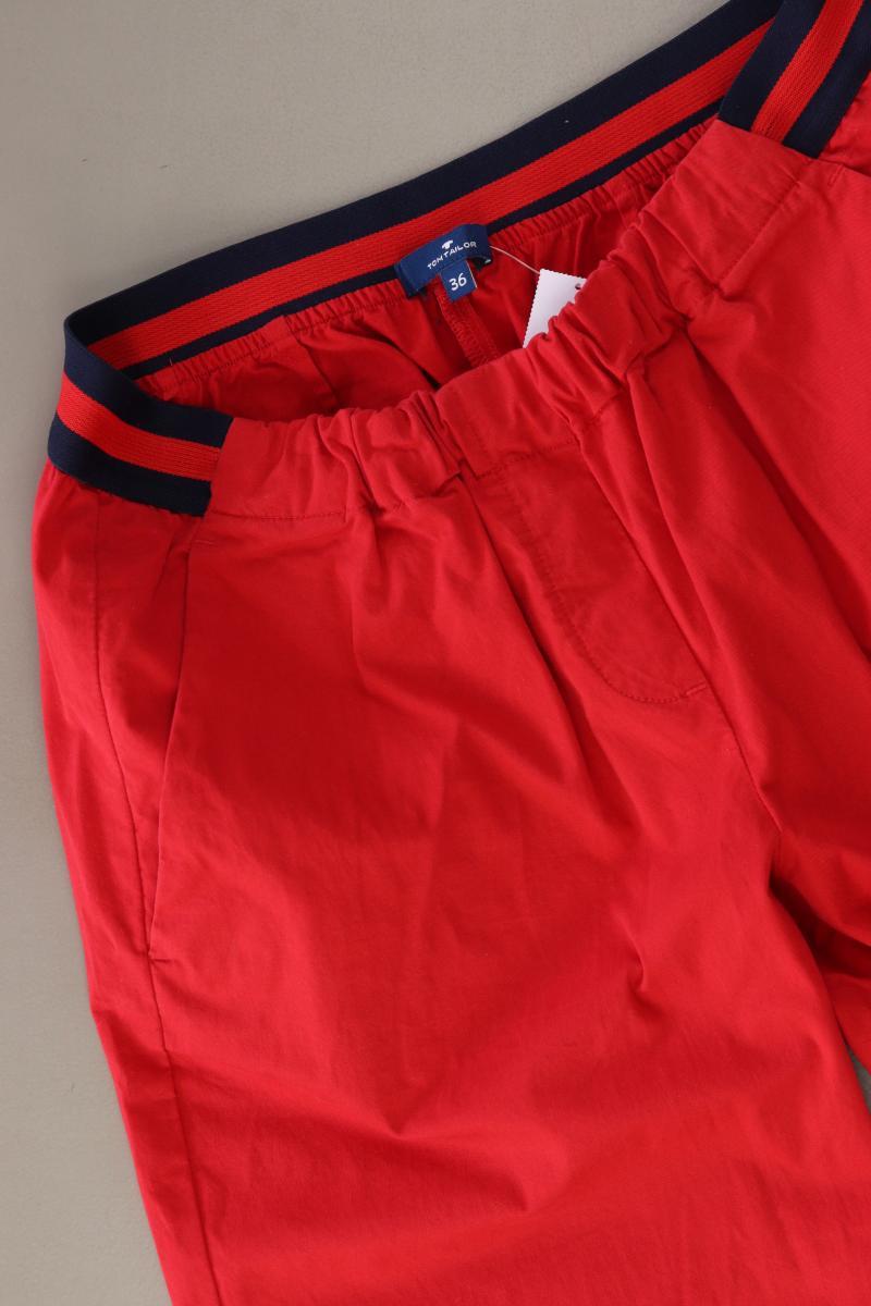 Tom Tailor Stoffhose Gr. 36 rot aus Baumwolle
