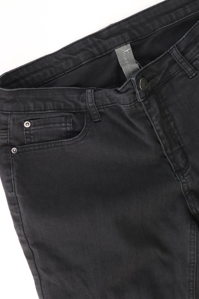 Friendtex Straight Jeans Gr. 42 schwarz aus Baumwolle