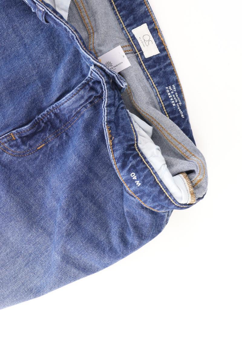 QS by s.Oliver Straight Jeans Gr. 40 blau aus Baumwolle