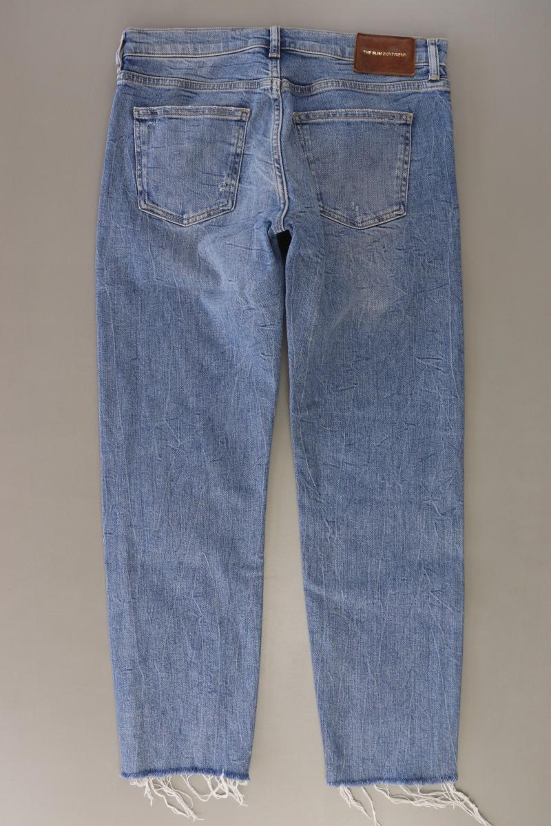 Zara Straight Jeans Gr. 38 blau aus Baumwolle