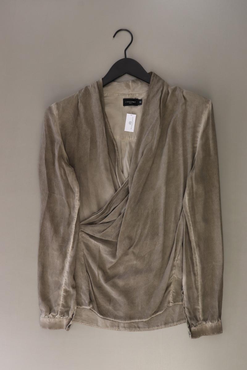 Liebeskind Berlin Seidenbluse Gr. 38 Langarm grau