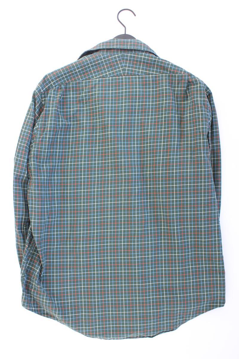 Lands' End Langarmhemd für Herren Gr. Hemdgröße 43 geometrisches Muster grün