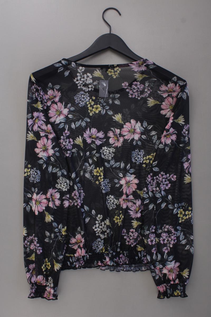 Montego Langarmbluse Gr. M mit Blumenmuster mehrfarbig