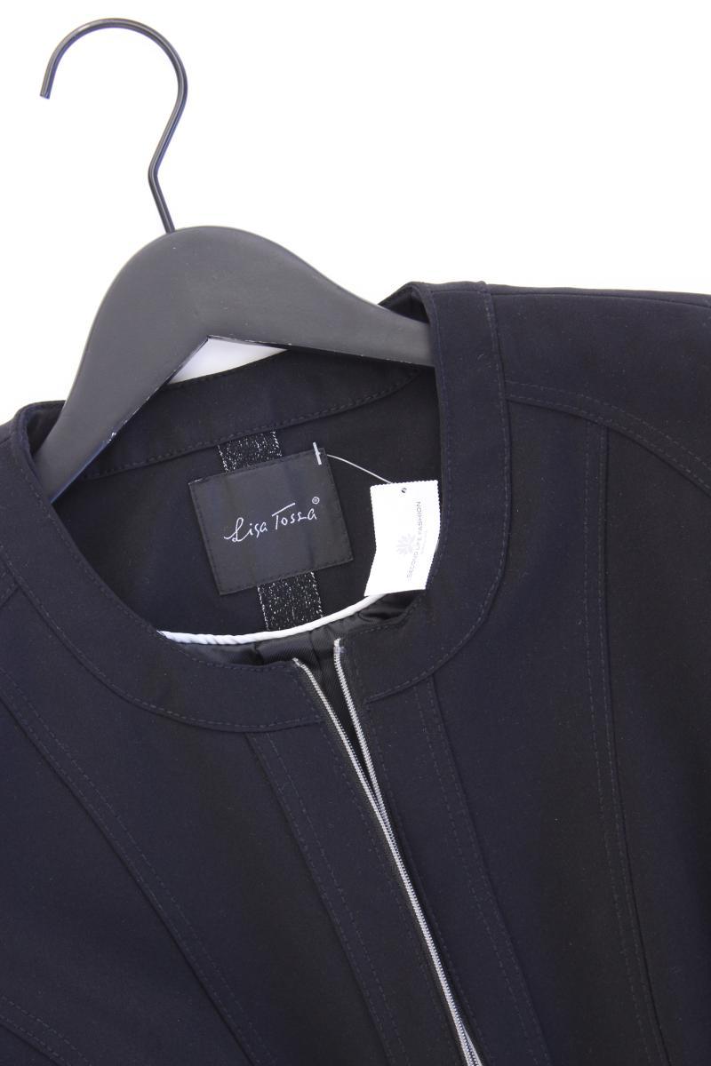 Lisa Tossa Regular Blazer Gr. 40 mit Glitzer schwarz aus Polyamid
