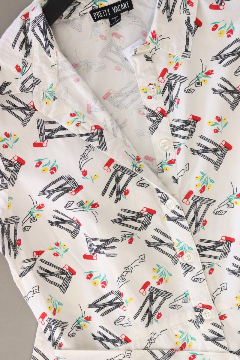 Pretty Vacant Kurzarmkleid Gr. S mit Gürtel weiß aus Baumwolle