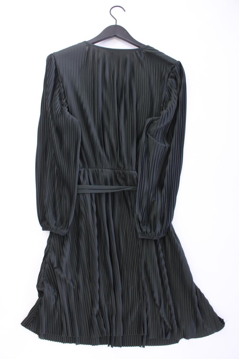 H&M Langarmkleid Gr. M mit Gürtel olivgrün aus Polyester