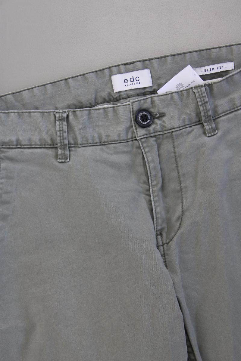 edc by Esprit Chinohose für Herren Gr. W32/L34 olivgrün aus Baumwolle