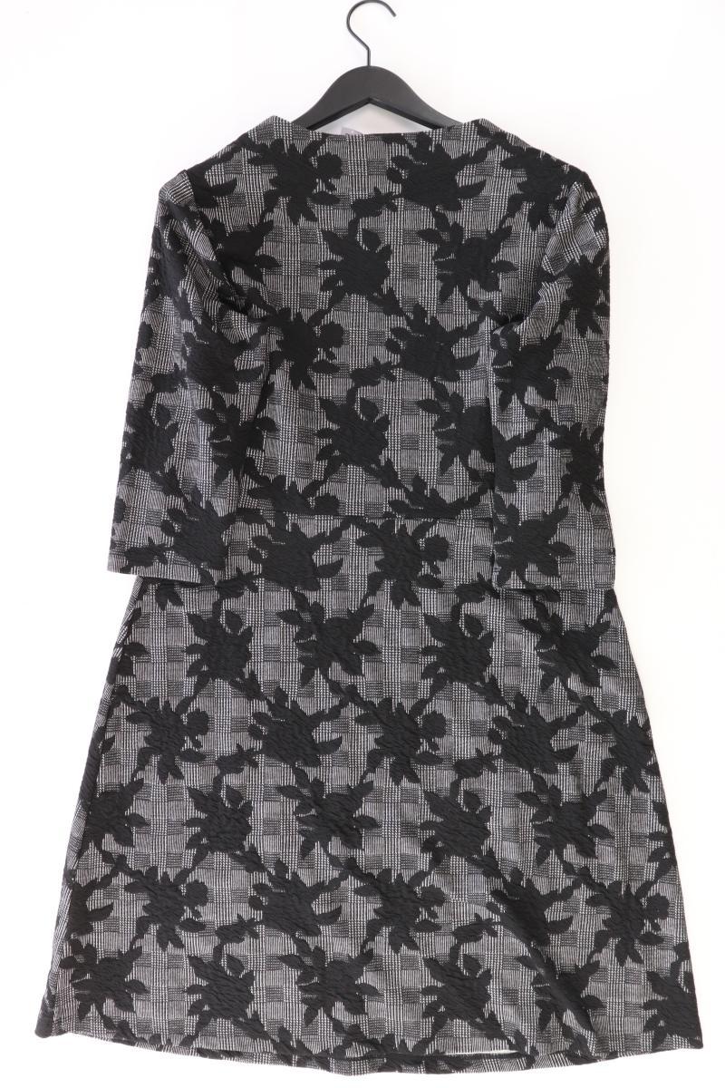 s.Oliver Etuikleid Gr. 42 mit Blumenmuster 3/4 Ärmel grau aus Polyester