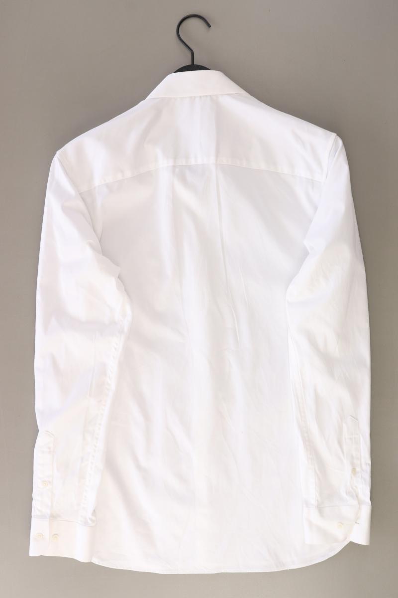 Jack & Jones Langarmhemd für Herren Gr. M weiß aus Baumwolle