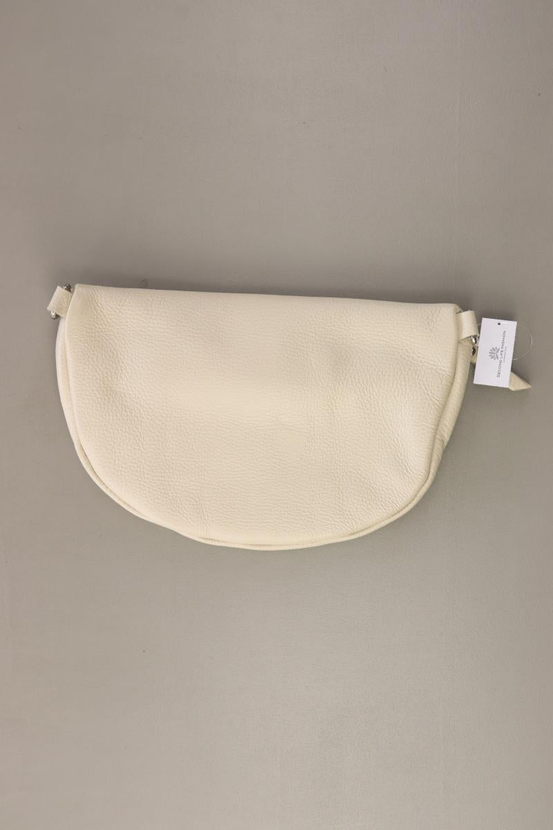Clutch creme aus Leder