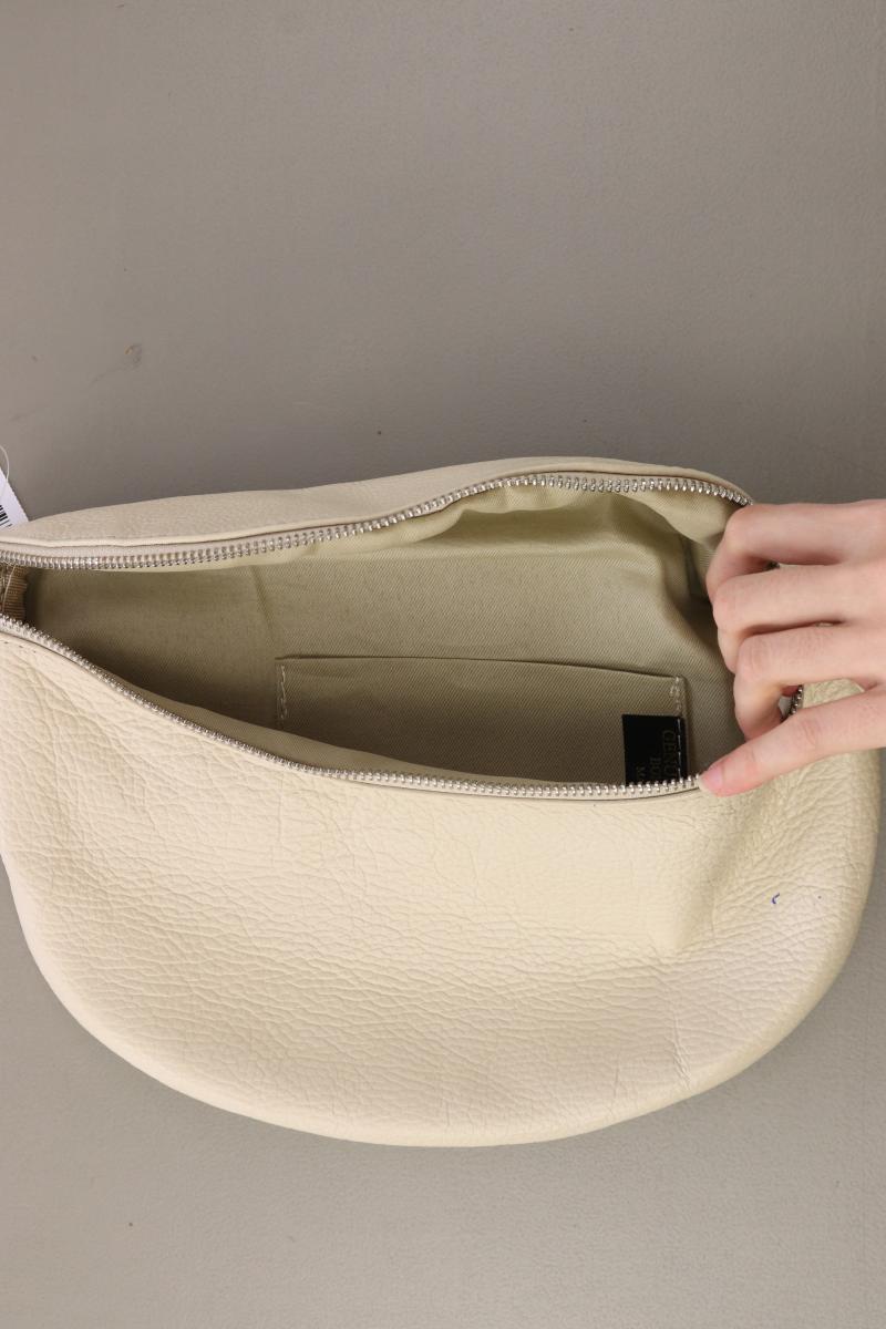 Clutch creme aus Leder