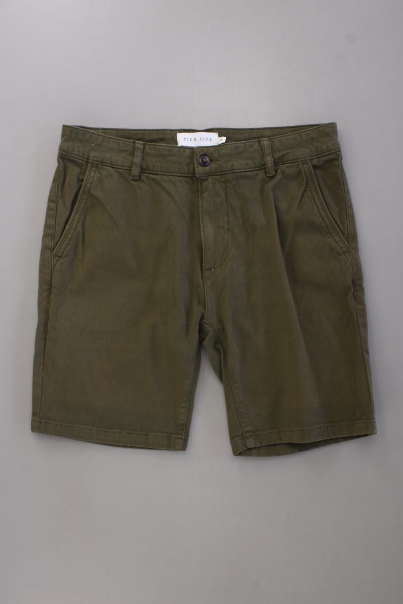 Pier One Chino Shorts für Herren Gr. W30 olivgrün