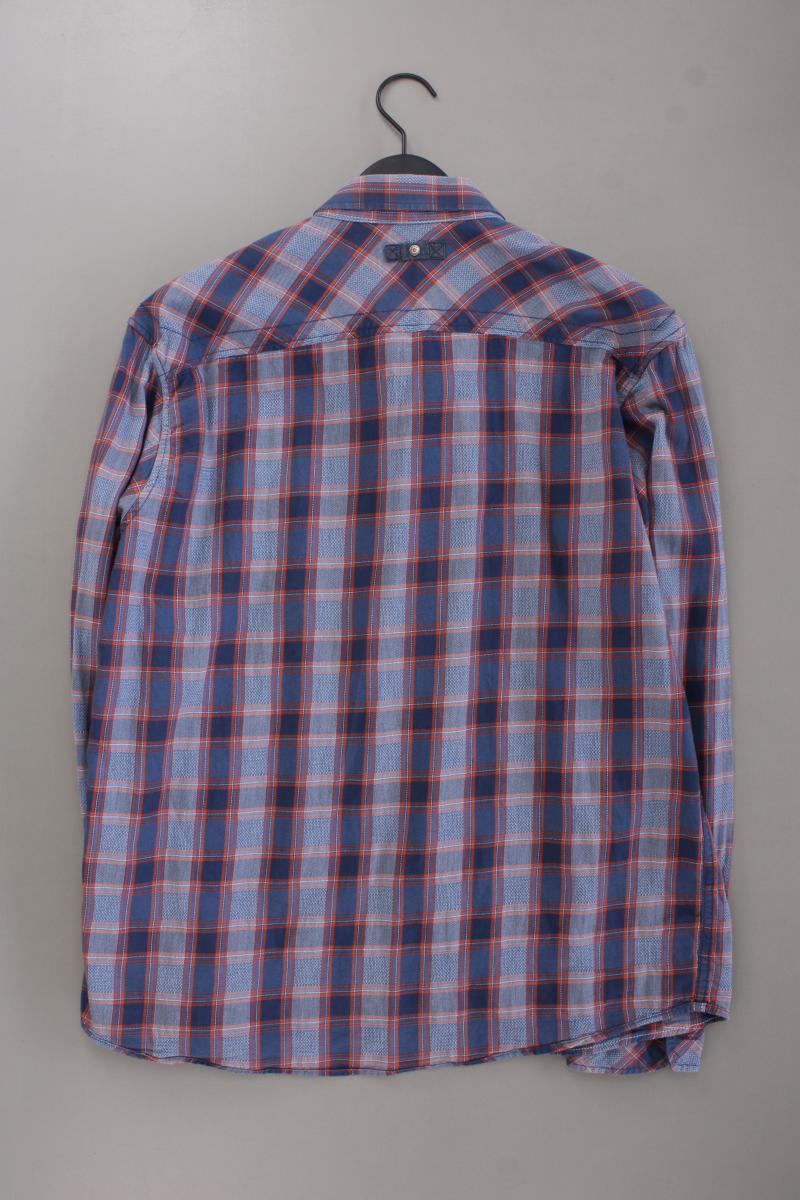 Tom Tailor Karohemd für Herren Gr. XL kariert neuwertig Langarm blau