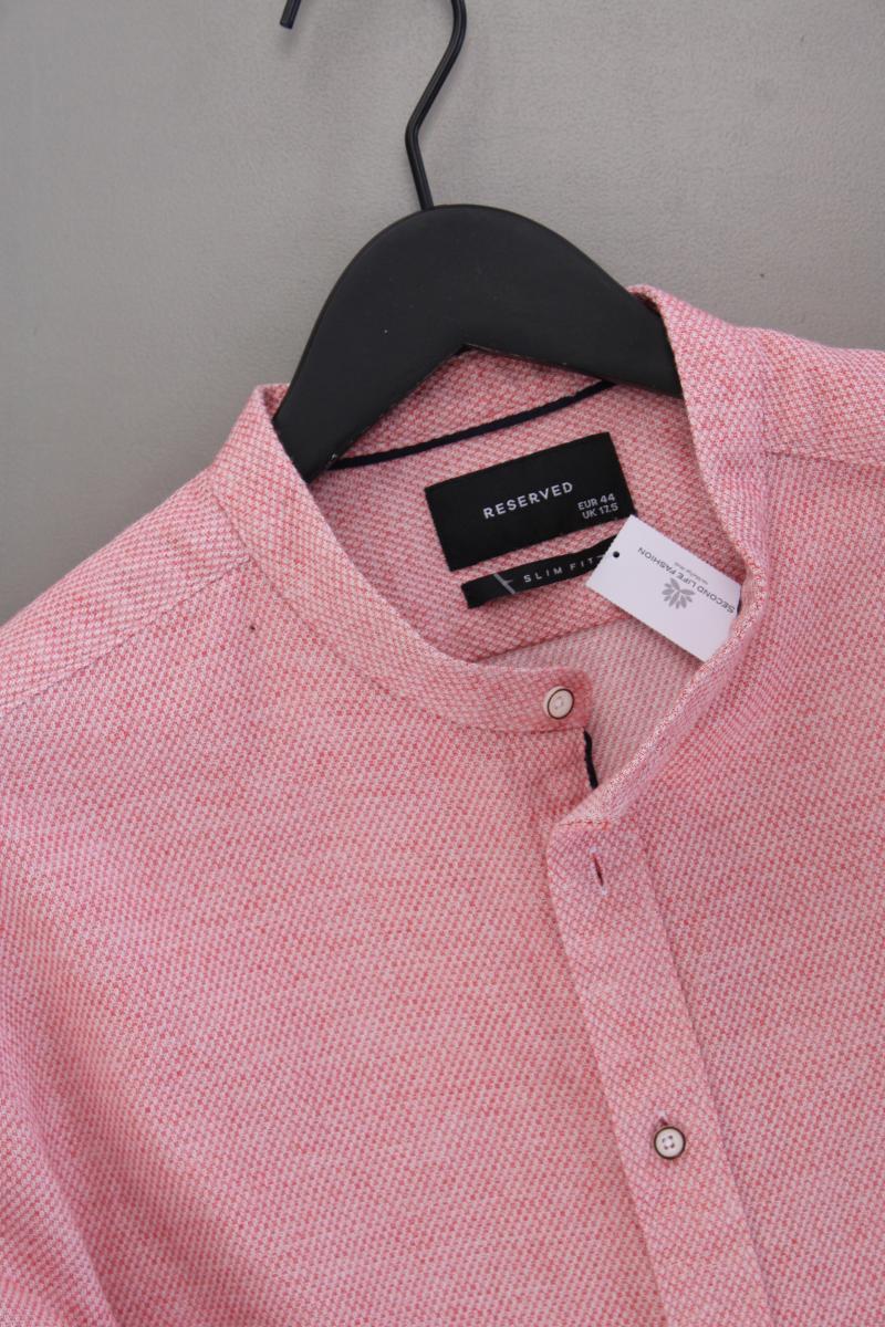 Reserved Langarmhemd für Herren Gr. XL rot aus Baumwolle