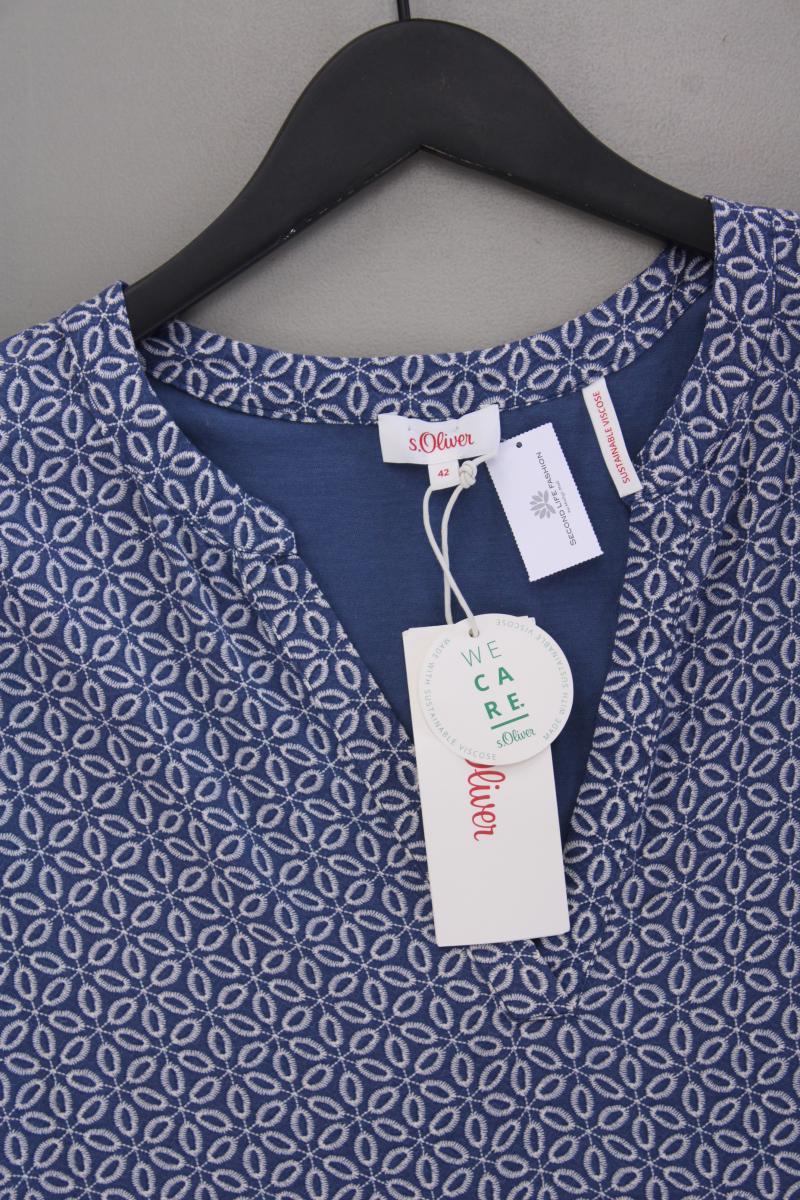s.Oliver Kurzarmbluse Gr. 42 neu mit Etikett Neupreis: 29,99€! blau