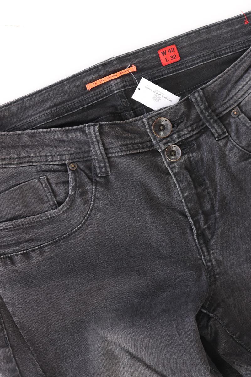 QS by s.Oliver Straight Jeans Gr. 42/L32 grau aus Baumwolle