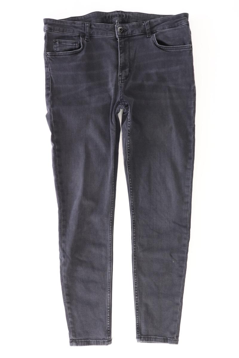 Hallhuber Skinny Jeans Gr. 44 schwarz aus Baumwolle