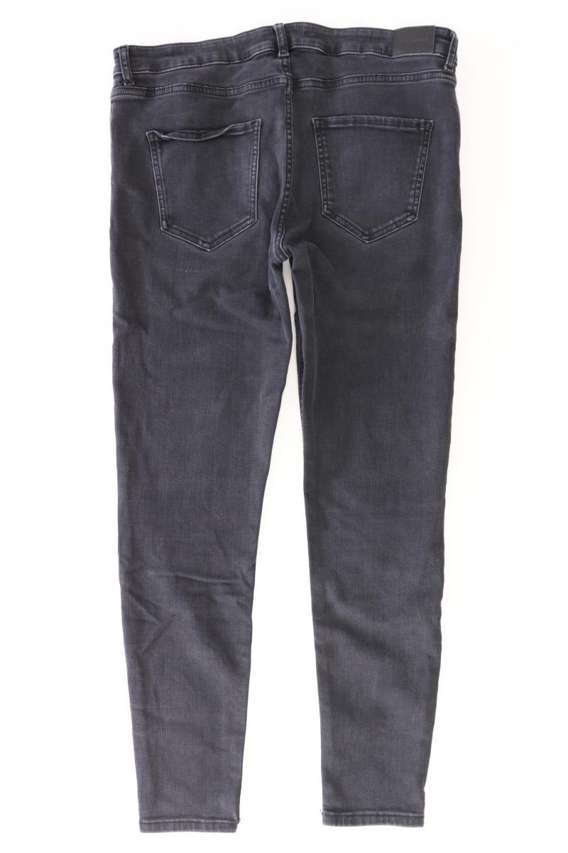 Hallhuber Skinny Jeans Gr. 44 schwarz aus Baumwolle