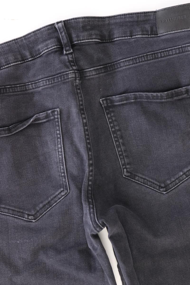 Hallhuber Skinny Jeans Gr. 44 schwarz aus Baumwolle