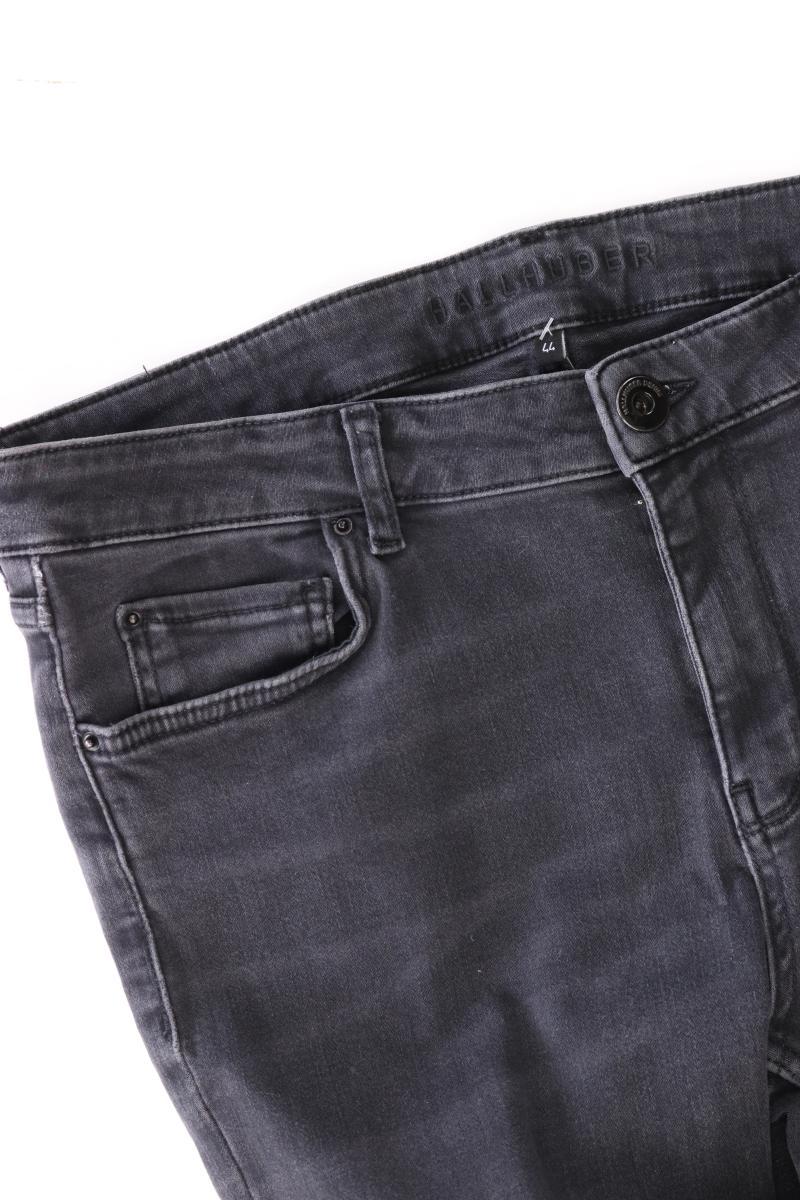 Hallhuber Skinny Jeans Gr. 44 schwarz aus Baumwolle