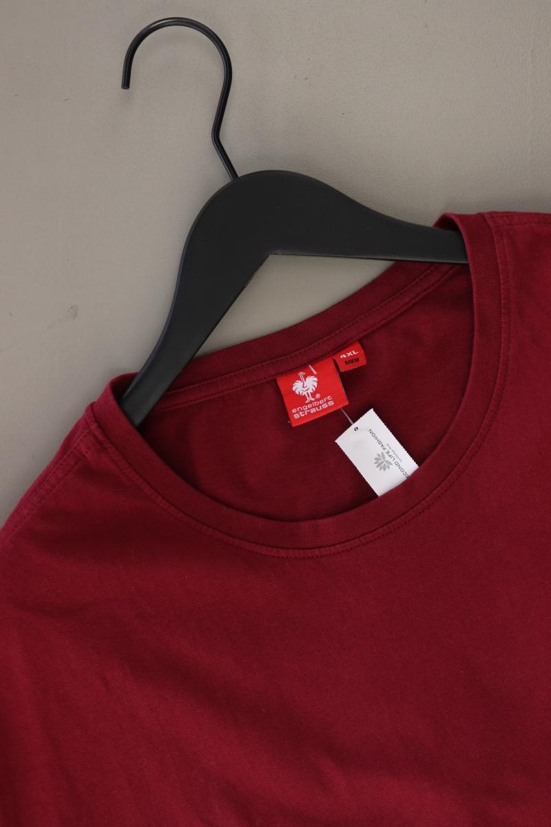 Engelbert + Strauss T-Shirt 4XL für Herren Gr. XXXL Kurzarm rot aus Baumwolle