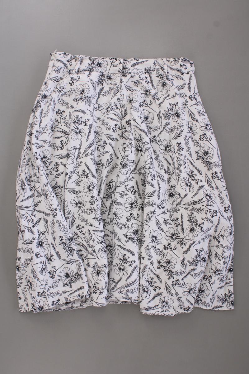 Esprit Midirock Gr. 40 mit Blumenmuster creme aus Viskose