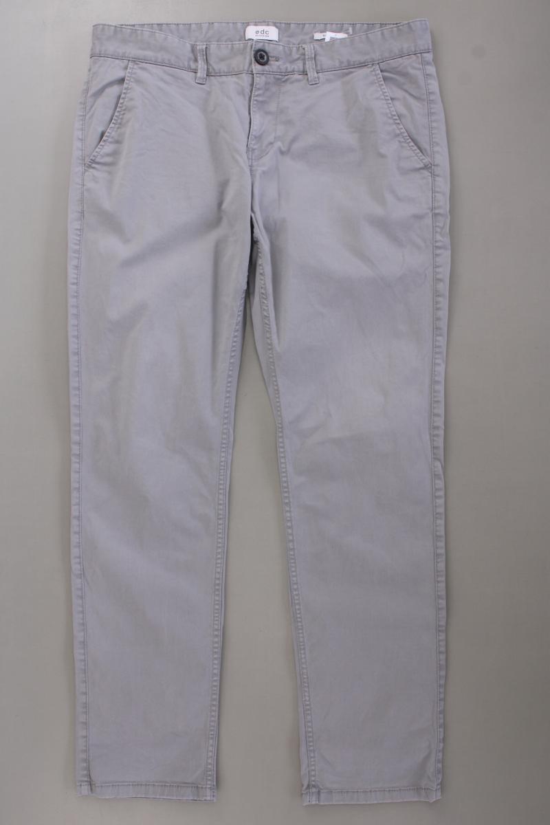 edc by Esprit Chinohose für Herren Gr. W33/L32 grau aus Baumwolle
