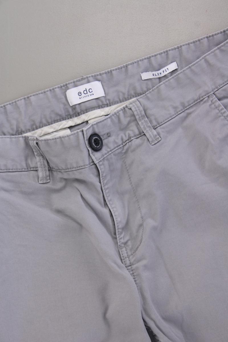 edc by Esprit Chinohose für Herren Gr. W33/L32 grau aus Baumwolle