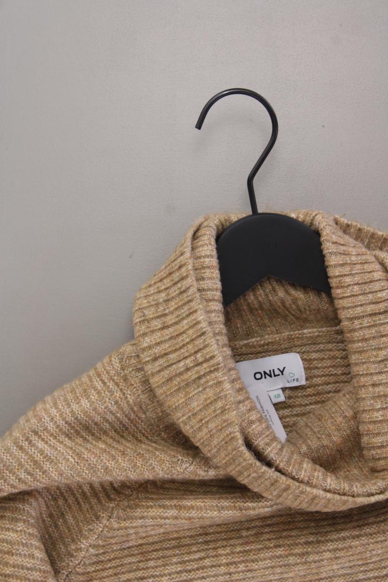 Only Strickpullover Gr. XXL neuwertig braun aus Polyacryl