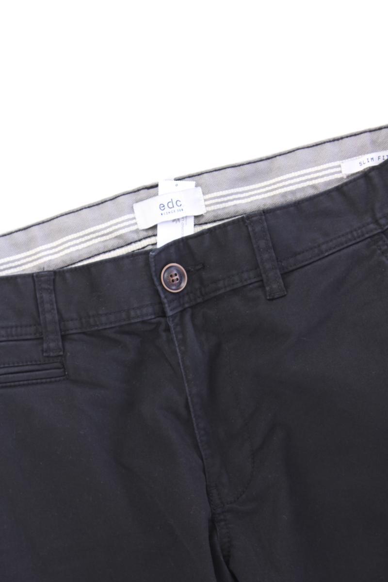 edc by Esprit Chinohose für Herren Gr. W32/L32 schwarz aus Baumwolle