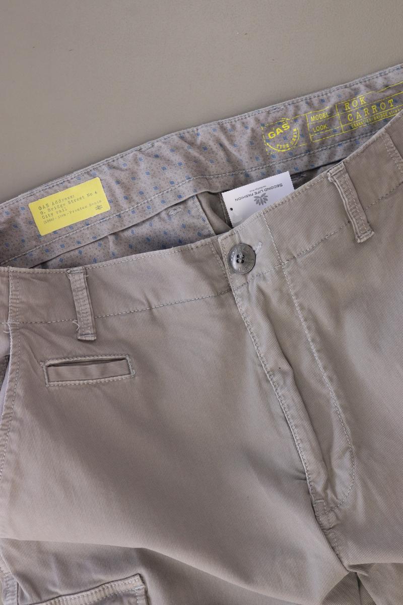 GAS Cargohose für Herren Gr. W33 grau aus Baumwolle
